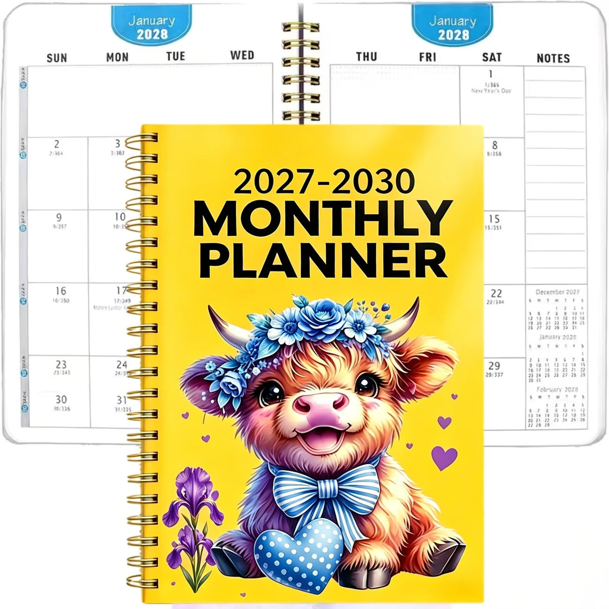 TimeNest – 2026–2030 Highland Cow 5-Year Planner