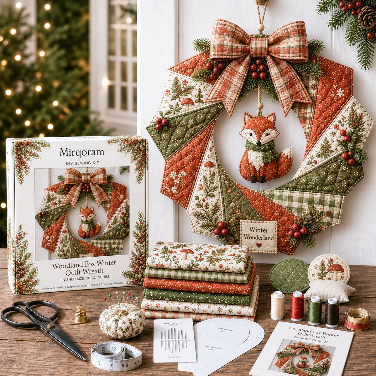 ChristmasCraft – Festive Fabric Wreath Making Kit