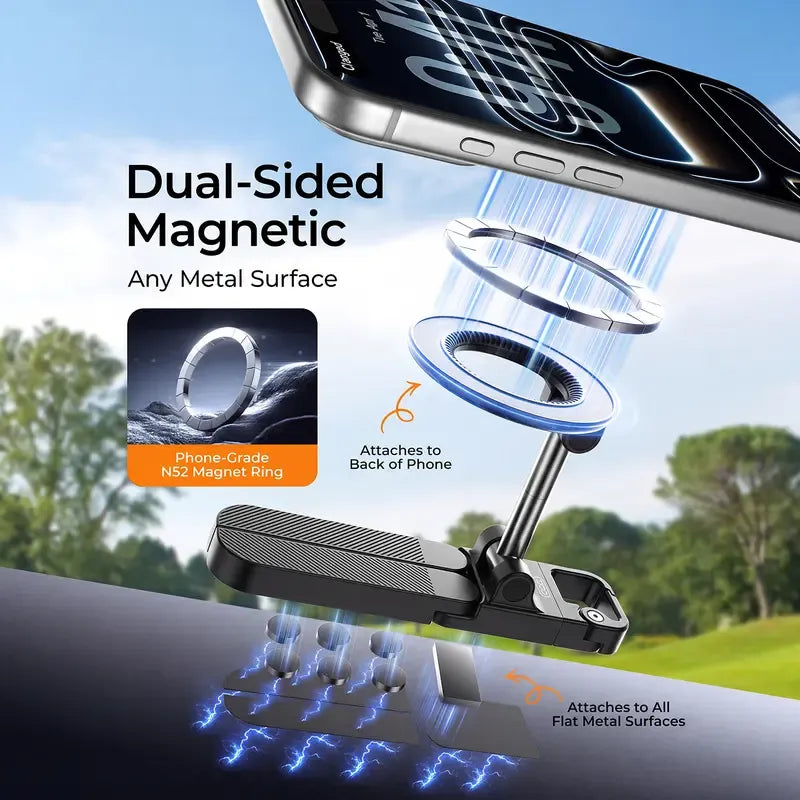 SnapMount – 4-in-1 Dual-Sided Magnetic Phone Stand