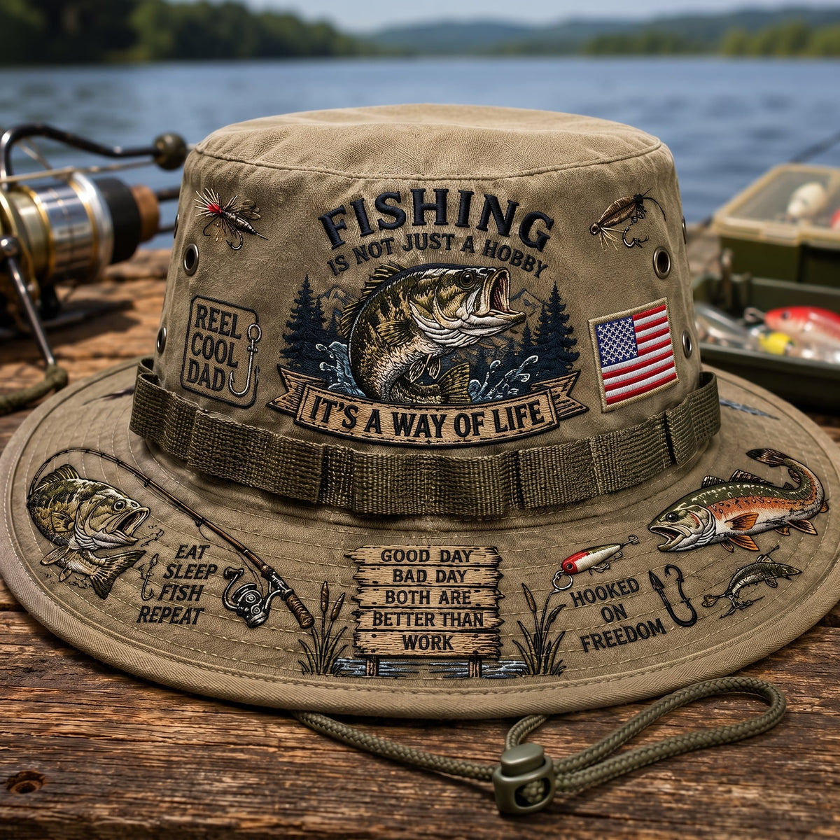 AnglerSpirit – Fishing Is A Way Of Life Boonie Hat