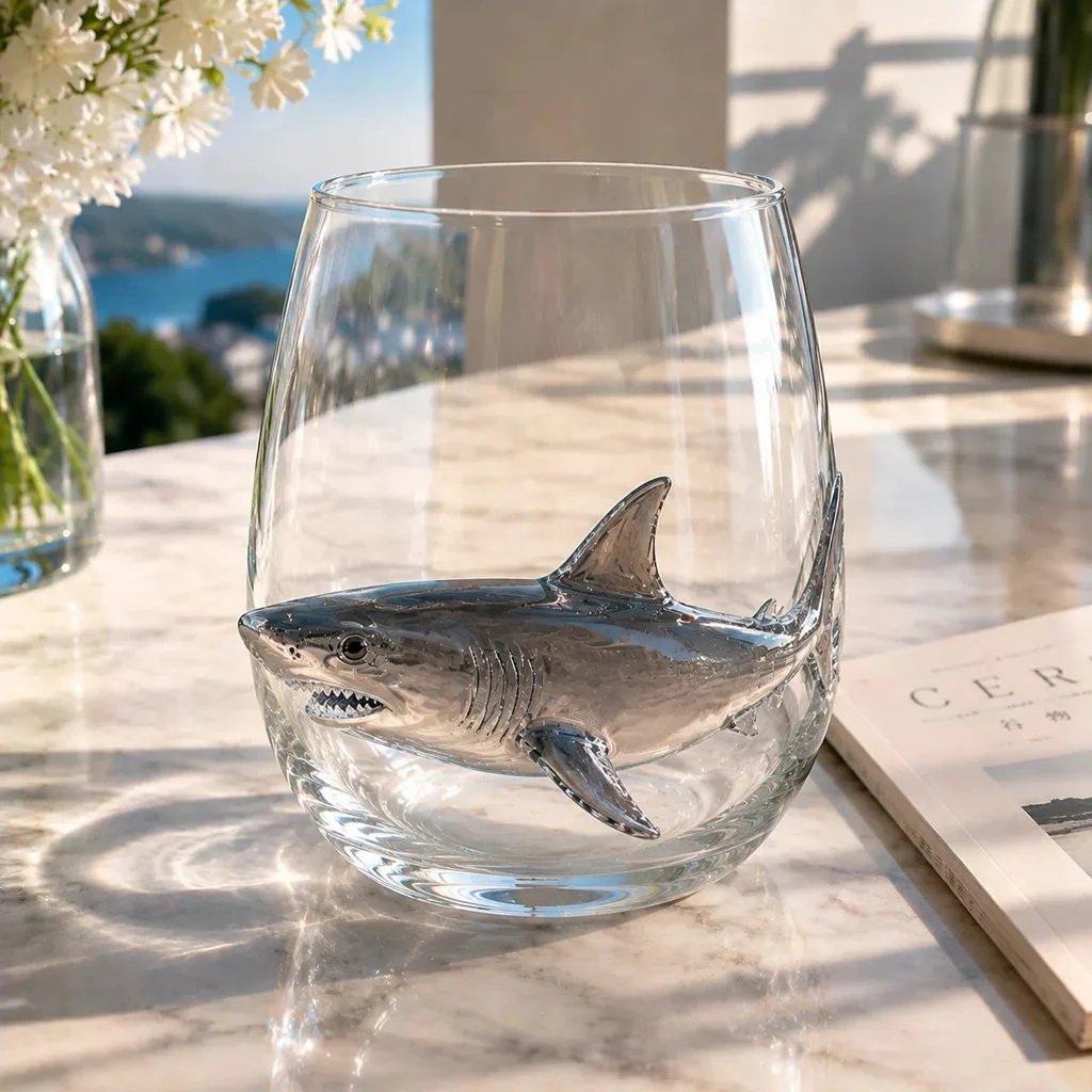 AquaElegance – Coastal Octopus Bar Glass