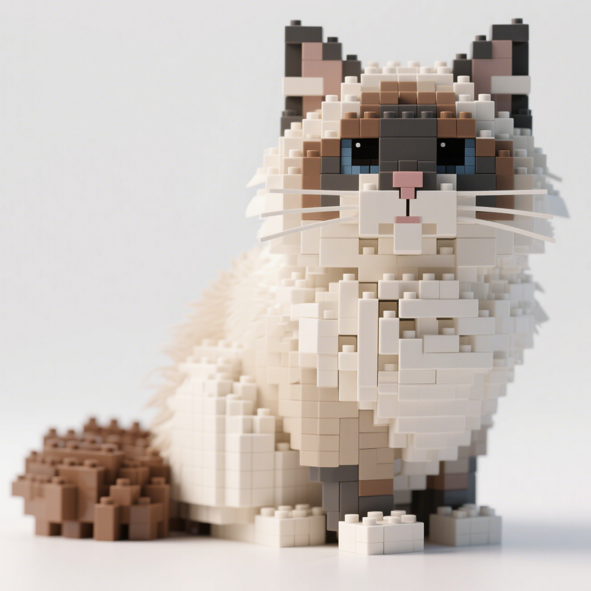 PawCraft – Detailed Feline Brick Model Collection
