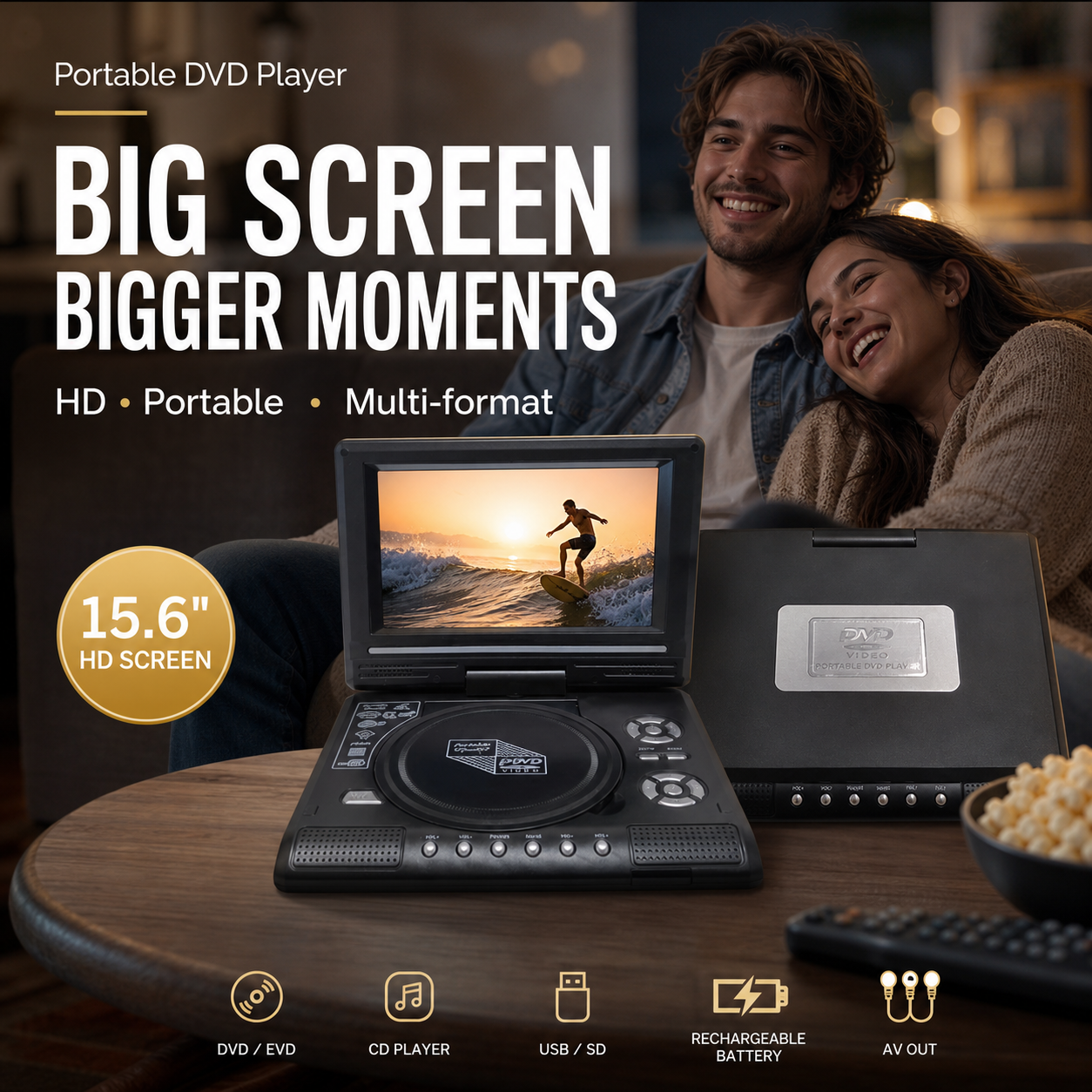 CinePort – 7.8-Inch HD Travel Entertainment Player