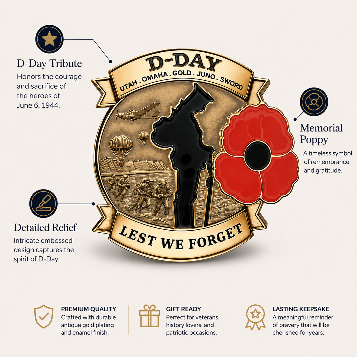 ReMemora – 80th Anniversary Commemorative Brooch