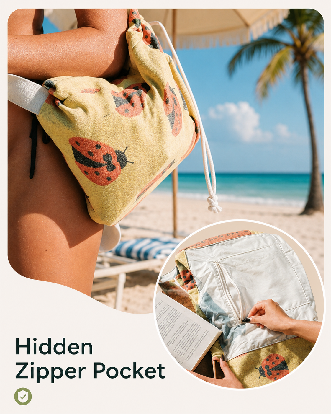 BohoTide – 2-In-1 Turkish Cotton Towel Backpack