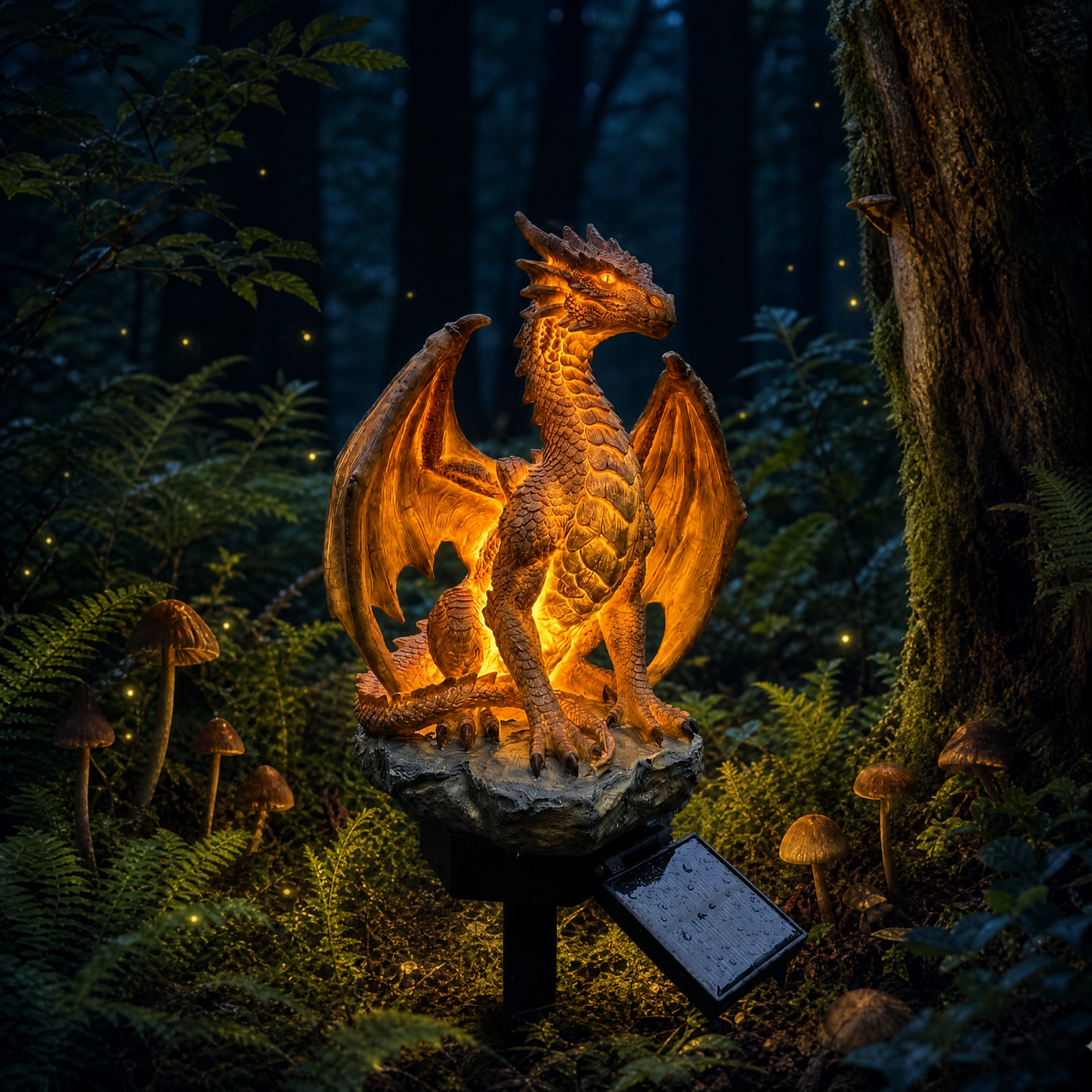 DragonFlame – Solar LED Garden Statue