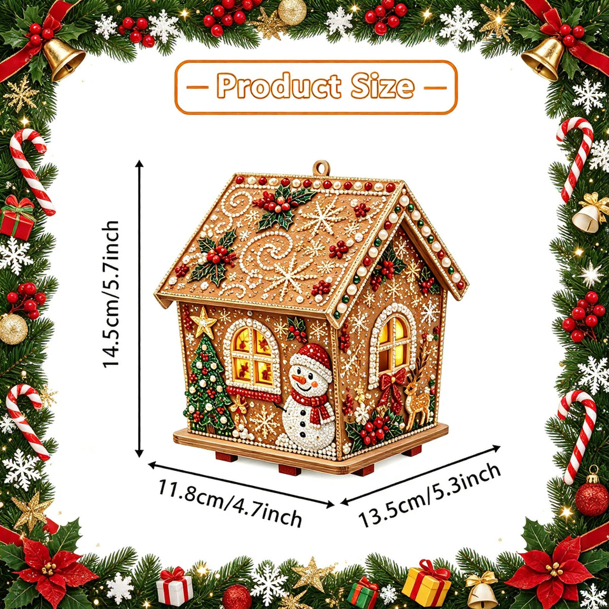 MerryCottage – Sparkling Christmas Diamond Art House