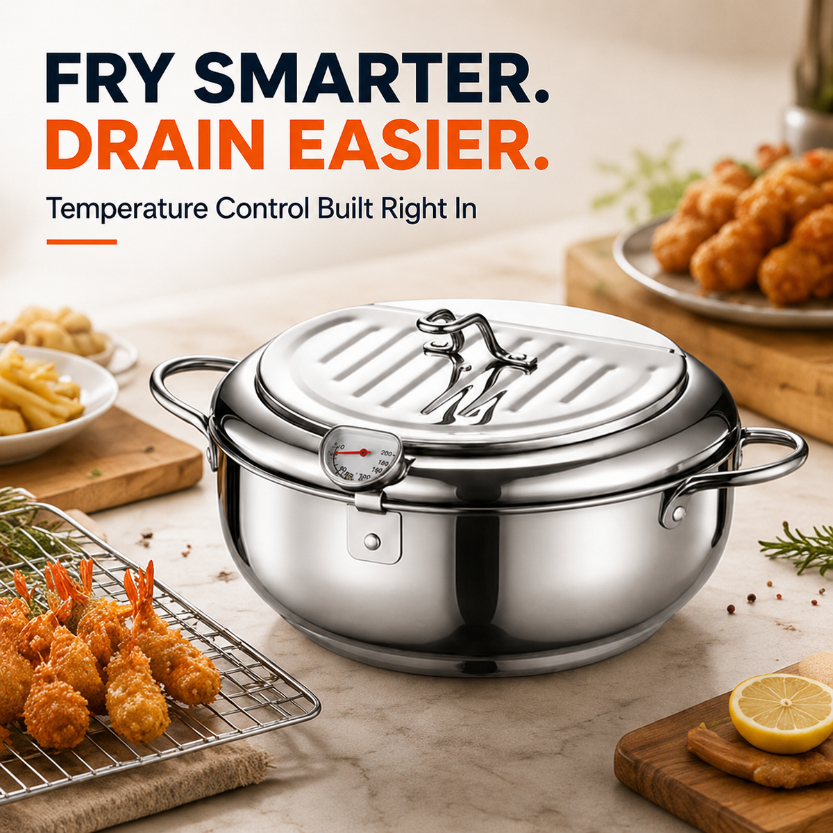 FryMaster – 304 Stainless Steel Stovetop Deep Fryer Pot