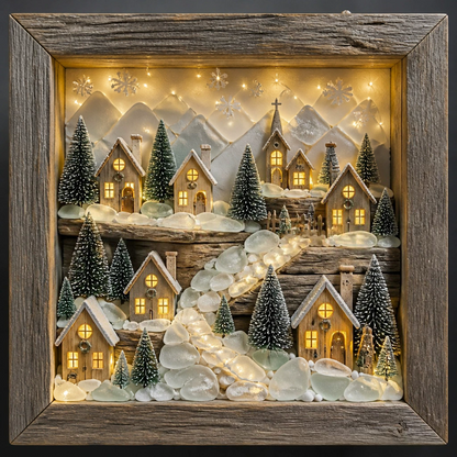 CoastalGlow – Lighthouse Shadow Box Lamp