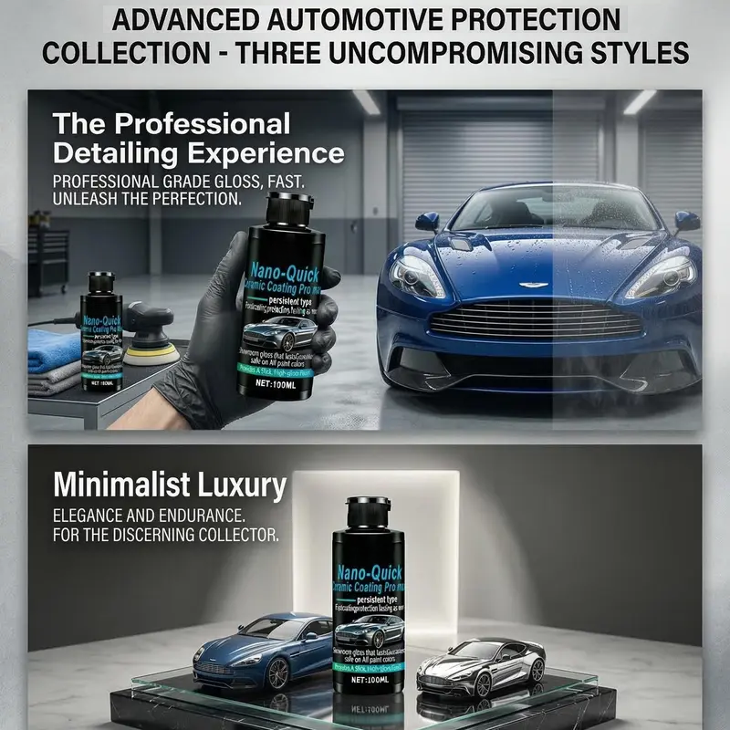 CeramiGlow – High-Gloss SiO₂ Car Ceramic Coating