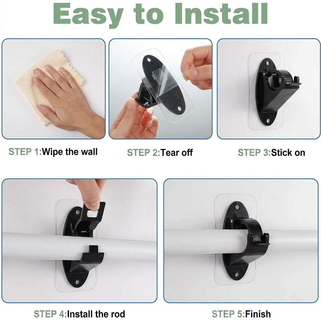 HoldMate – Damage-Free Curtain Bracket System
