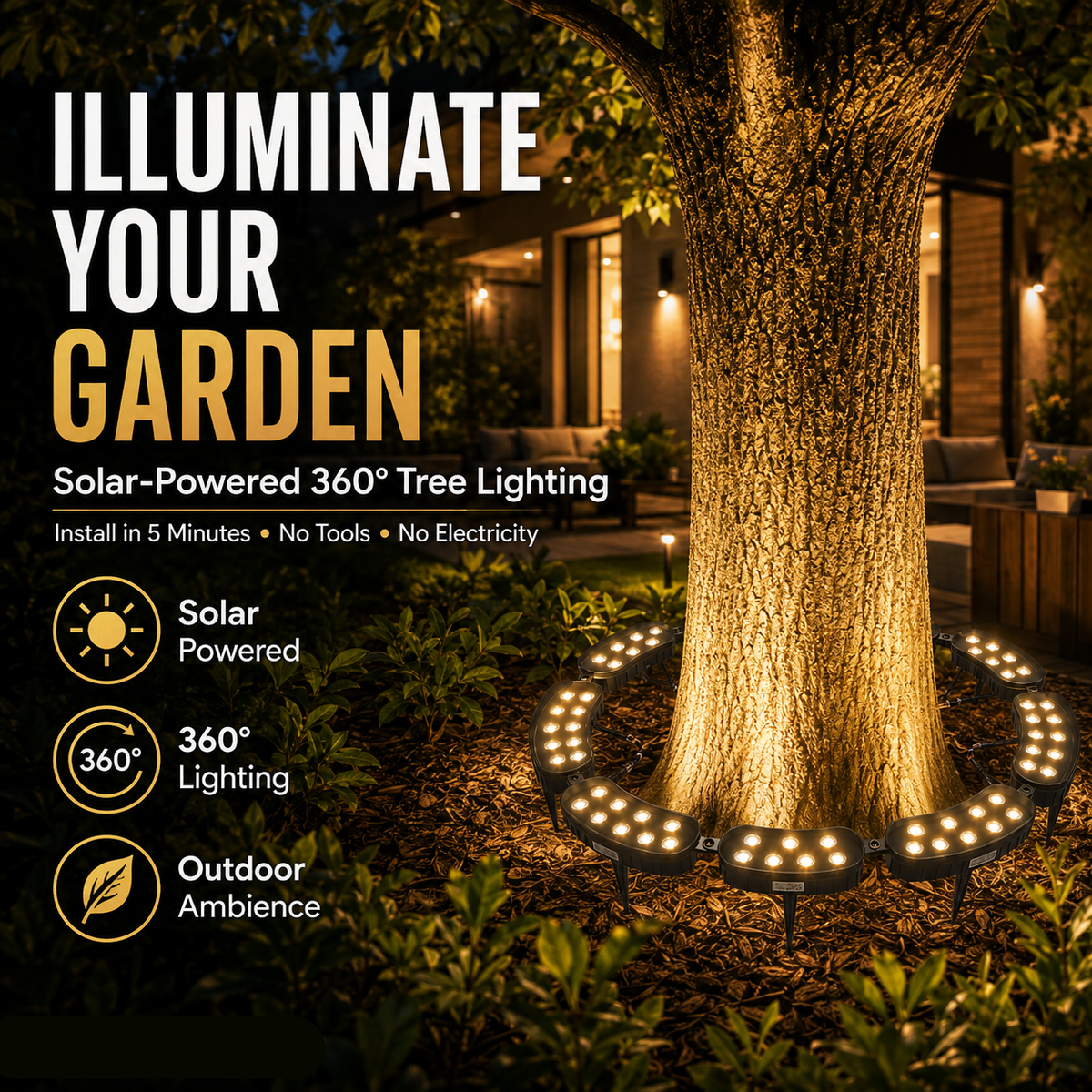 GardenHalo – LED Tree & Column Landscape Light