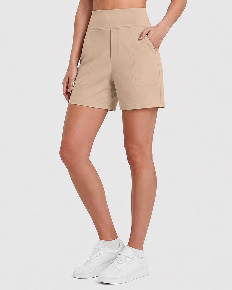 FlexEllea – High-Waisted Athletic Bermuda Shorts