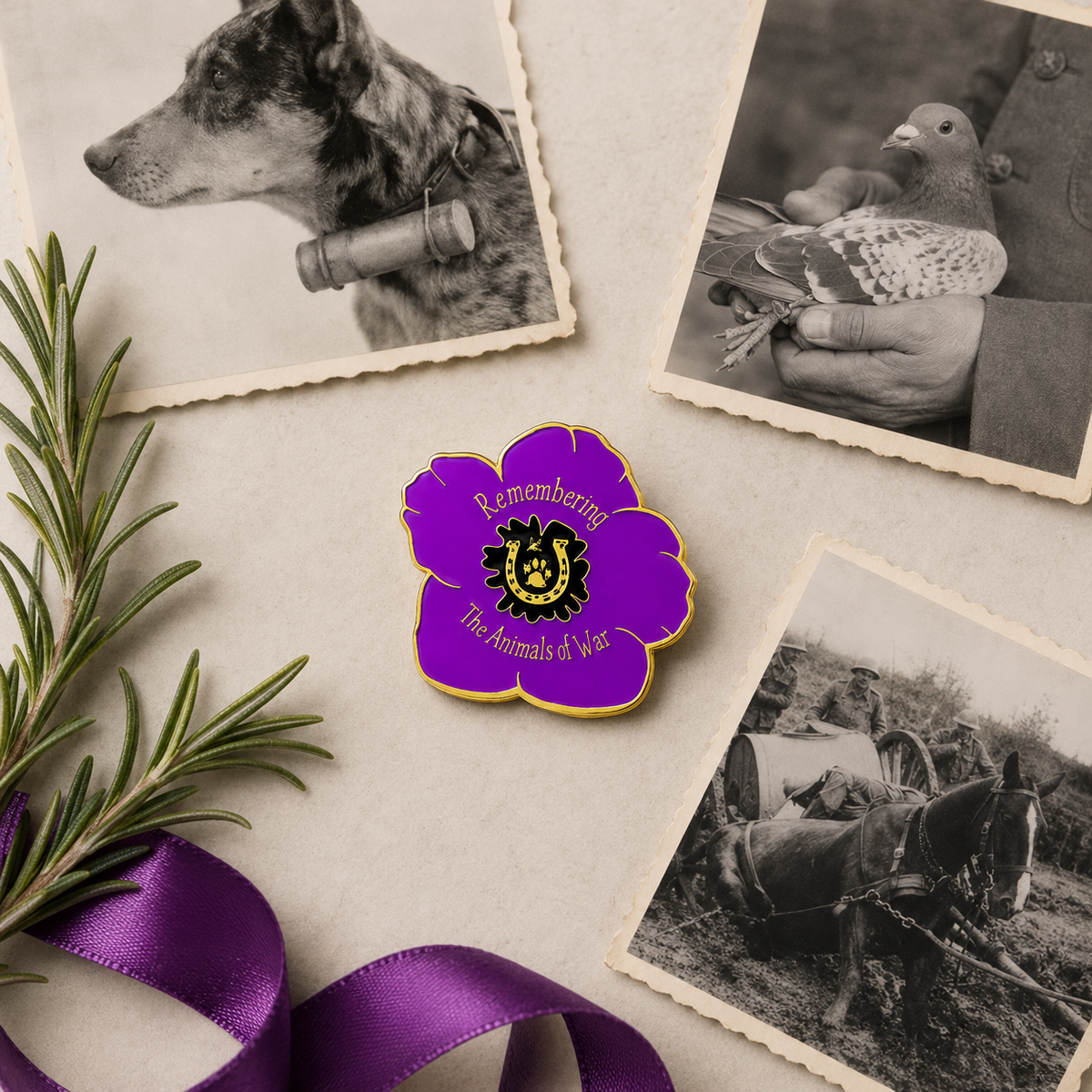 AnimalHeroes – The Animals Of War Remembrance Brooch