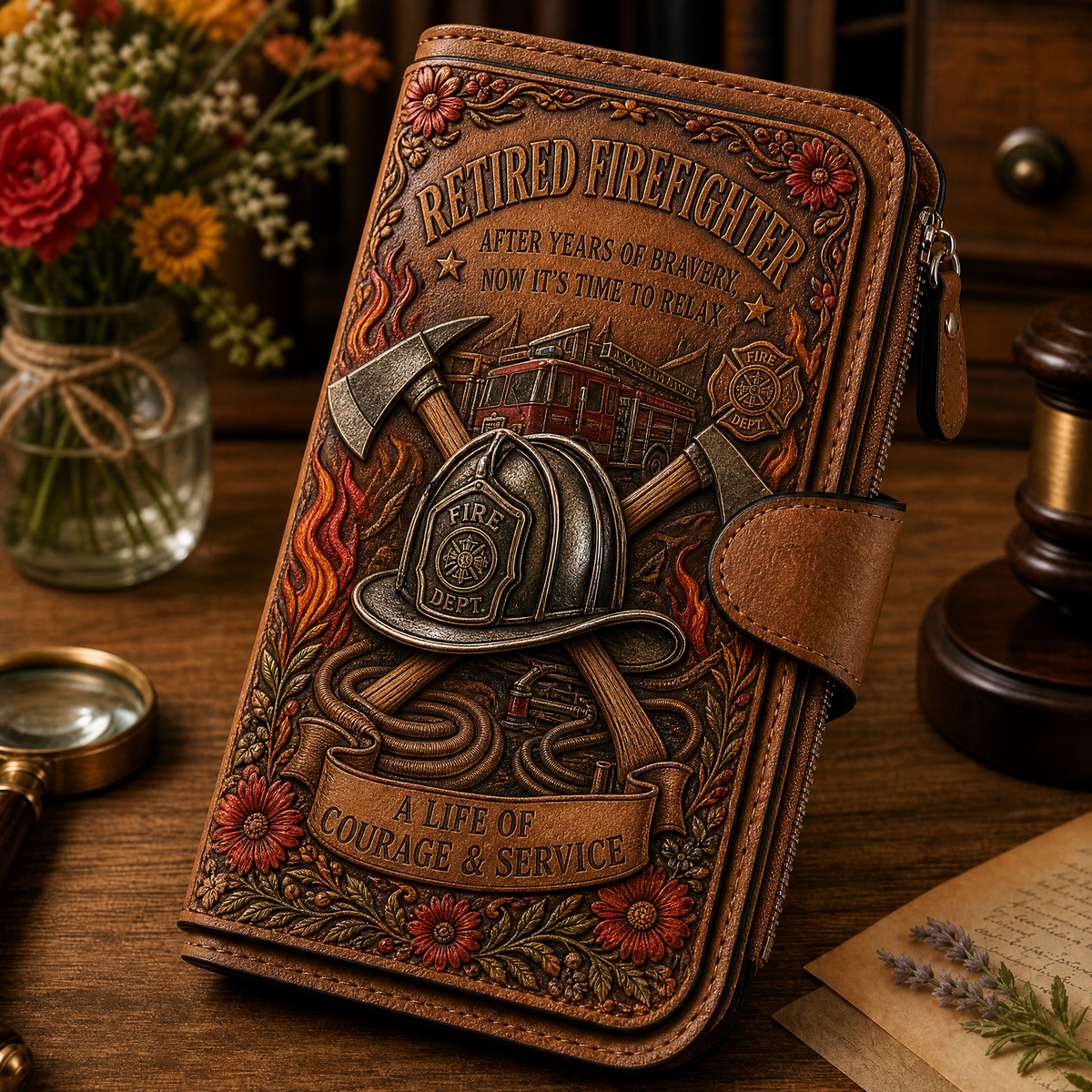 HealingBloom – Floral Retirement Gift Wallet