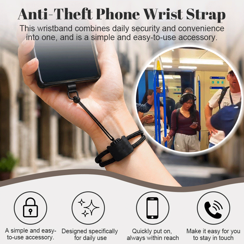 GripGuard – Anti-Theft Phone Wrist Strap