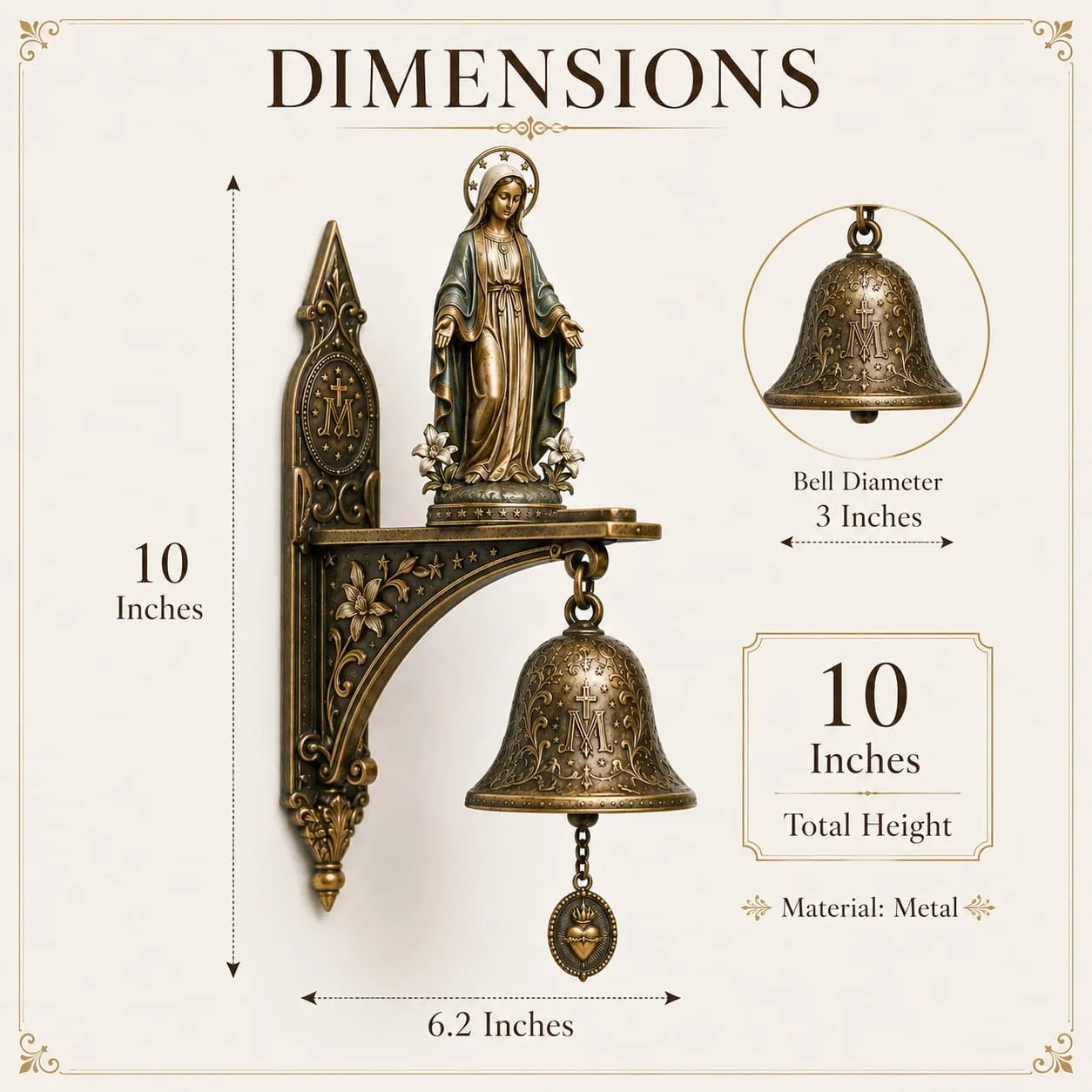 SanctuaryBell – Our Lady of Grace Wall Decor