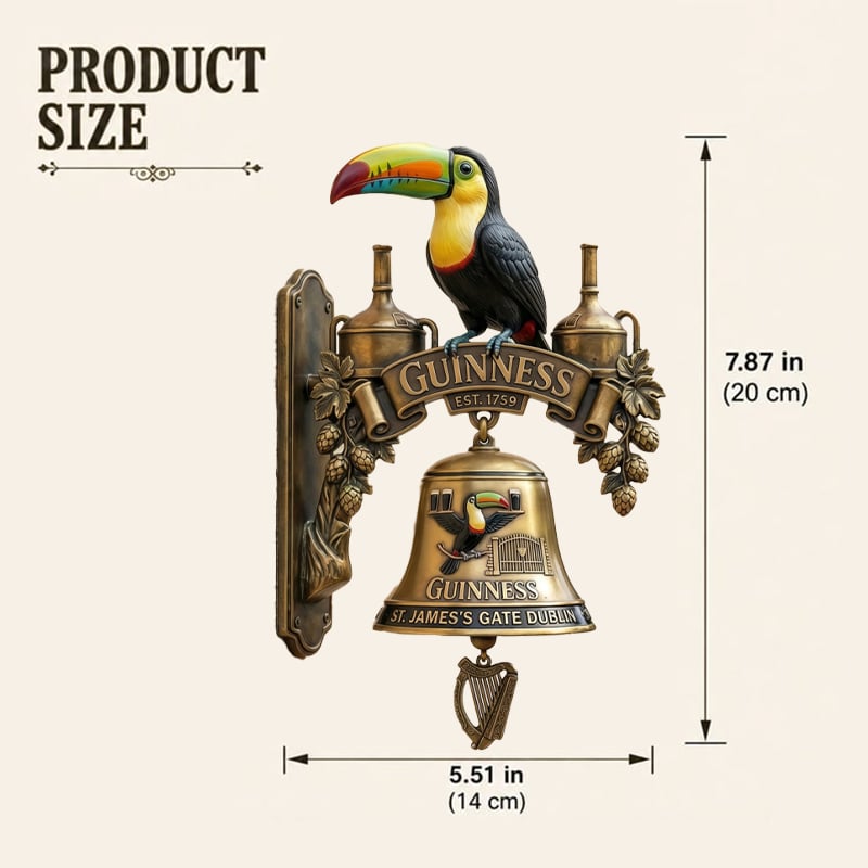 PubCrest – Toucan Cast Iron Door Bell