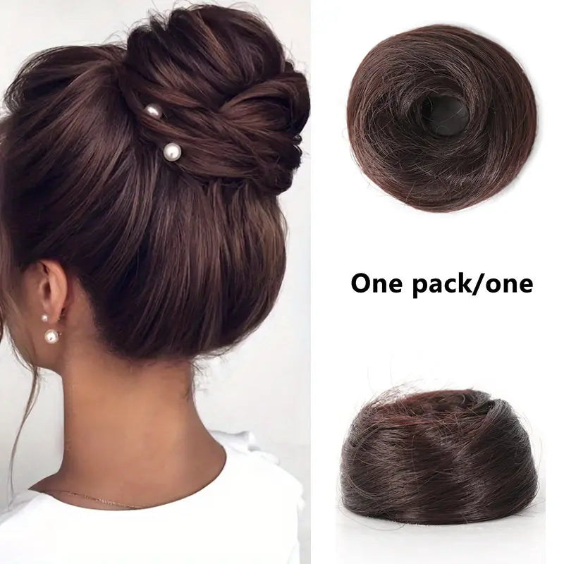 VelisseaCare – Curly Messy Bun Scrunchie Hair Extension