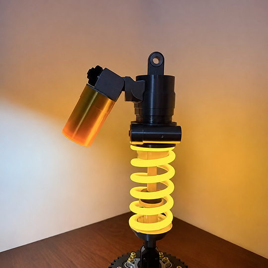 SuspensionGlow – Coil Spring LED Desk Lamp