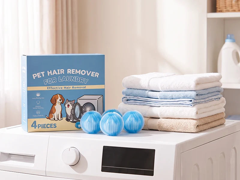 FurEase – Reusable Pet Hair Remover Laundry Balls