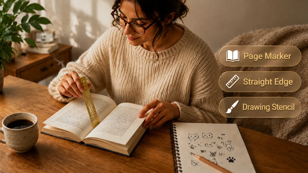 MeowMate – Cat Bookmark, Ruler & Stencil