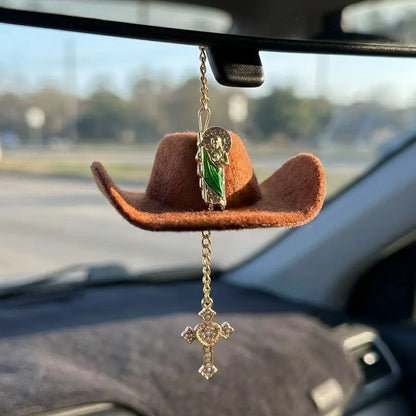 SacredMiles – Handmade Cross Car Ornament