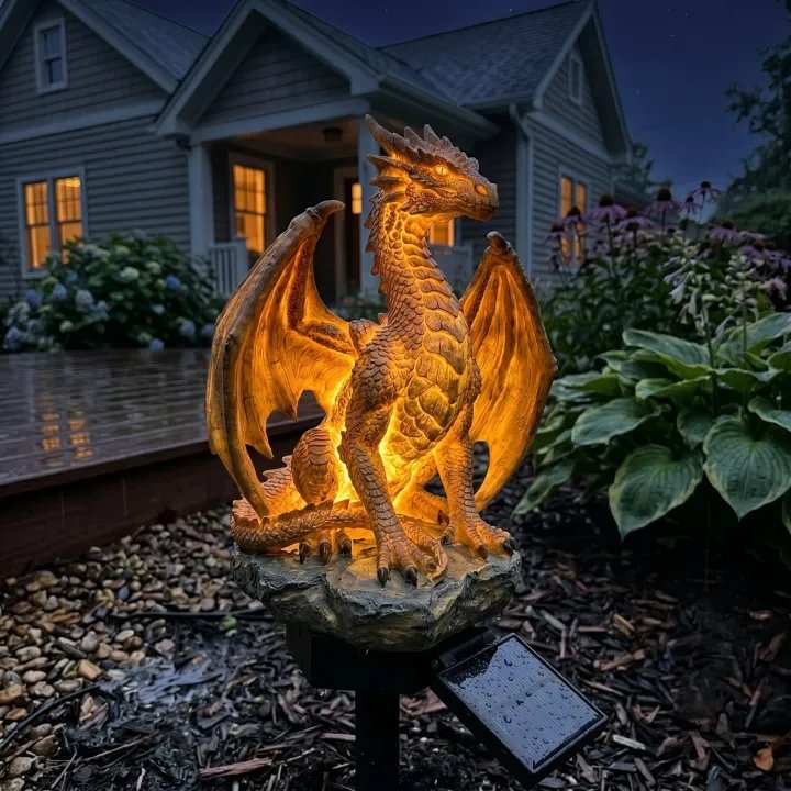 DragonFlame – Solar LED Garden Statue