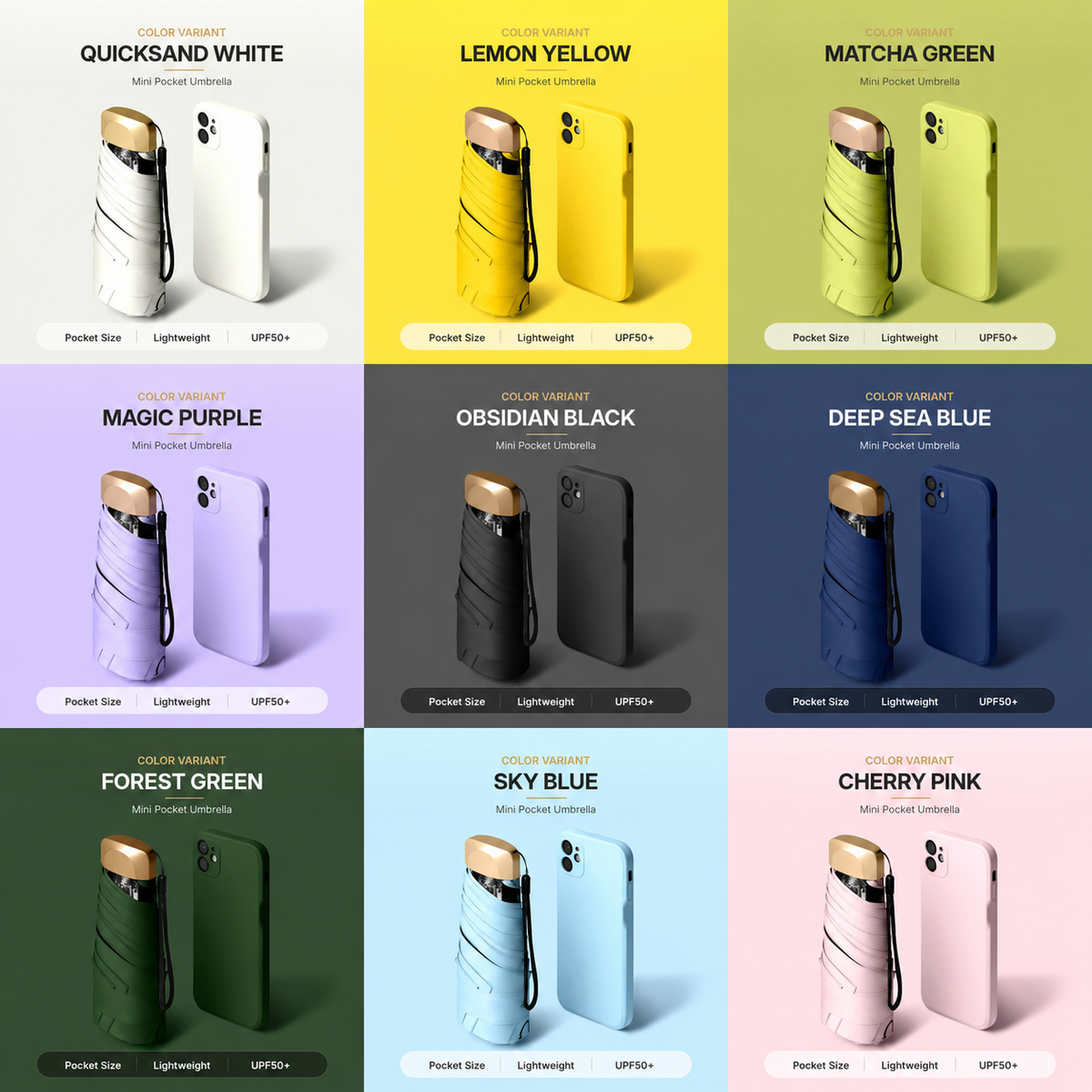 WeatherEase – Dual-Purpose Portable Umbrella