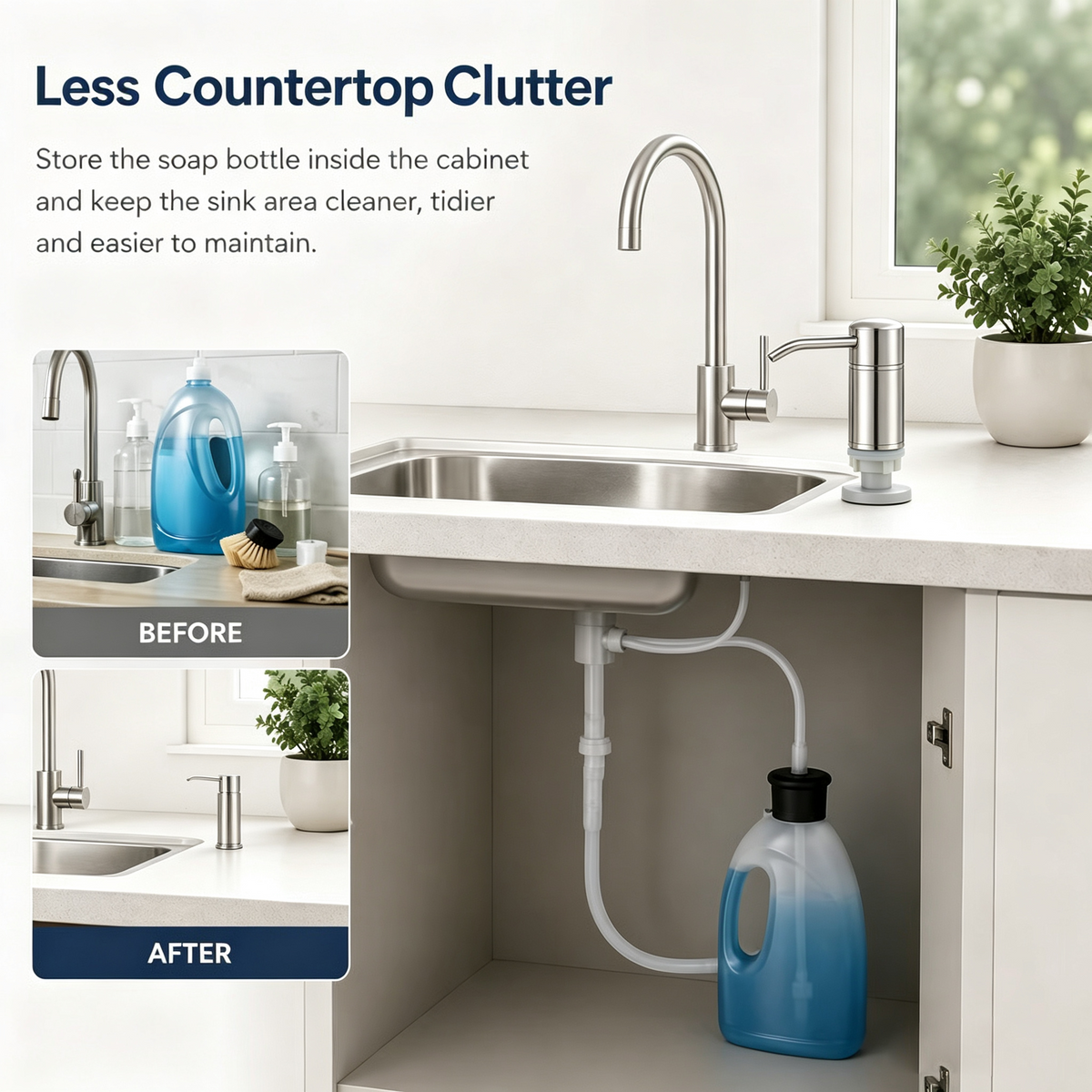 DispenseMate – 360° Rotating Sink Soap Pump