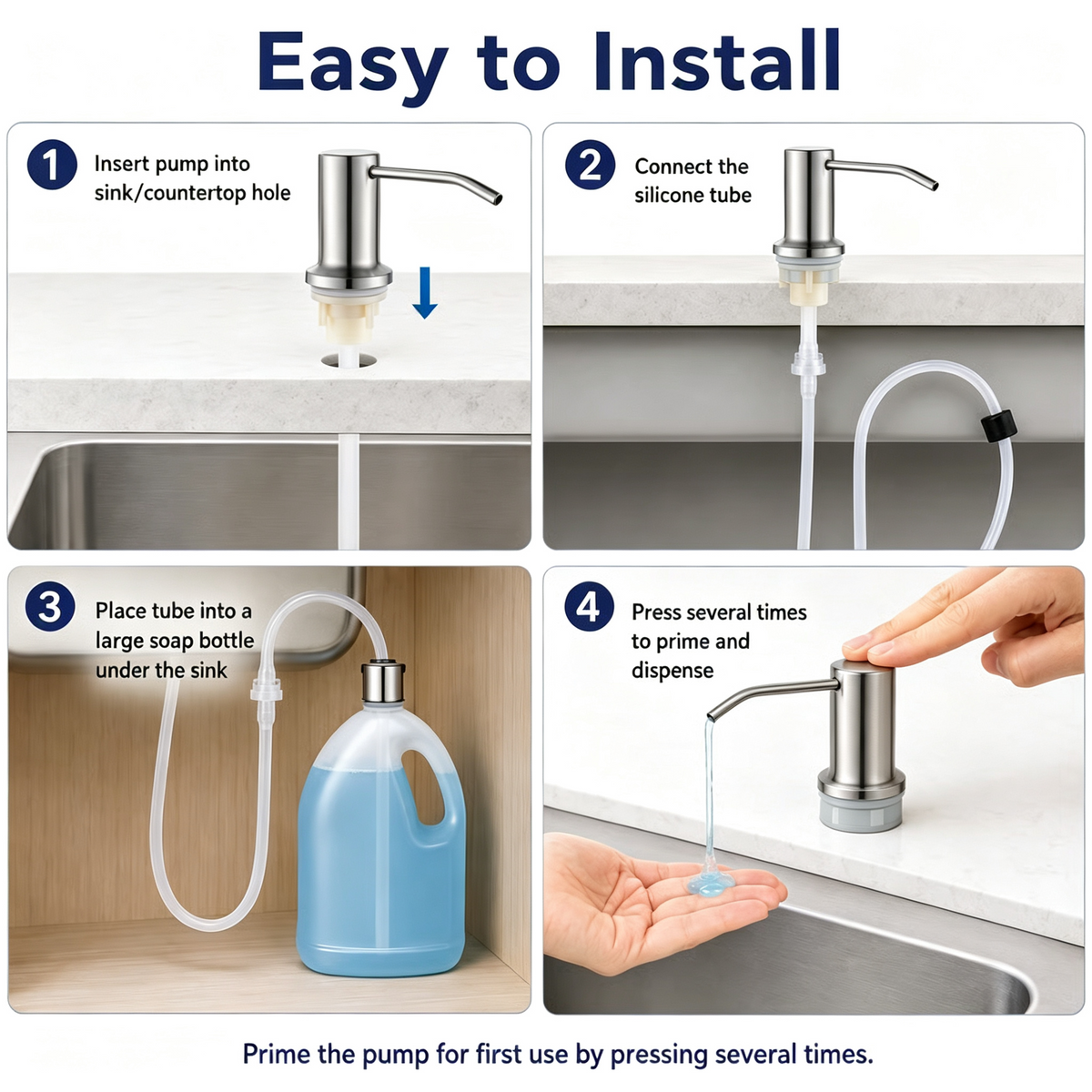 DispenseMate – 360° Rotating Sink Soap Pump
