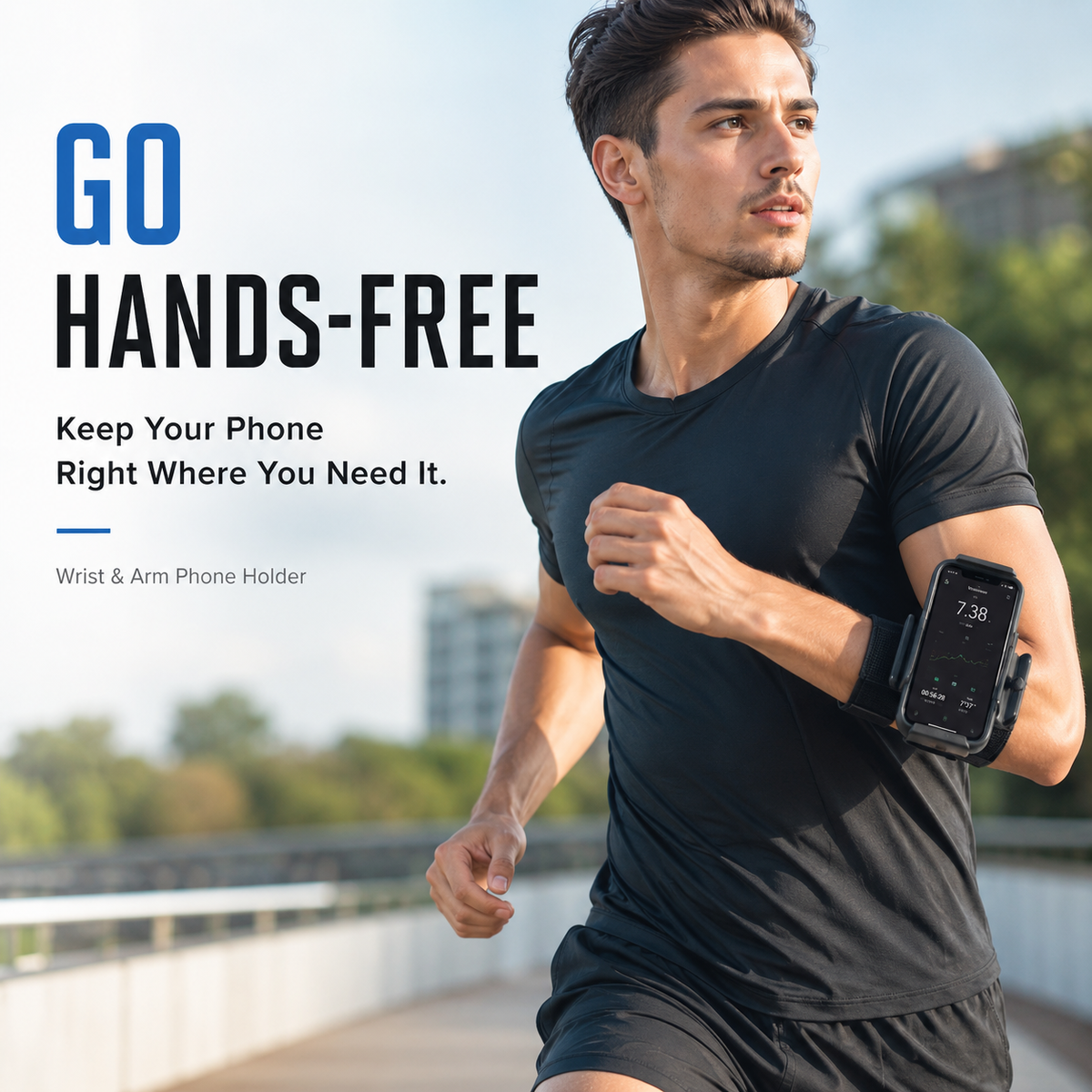 ArmLink – Hands-Free Rotating Workout Phone Holder