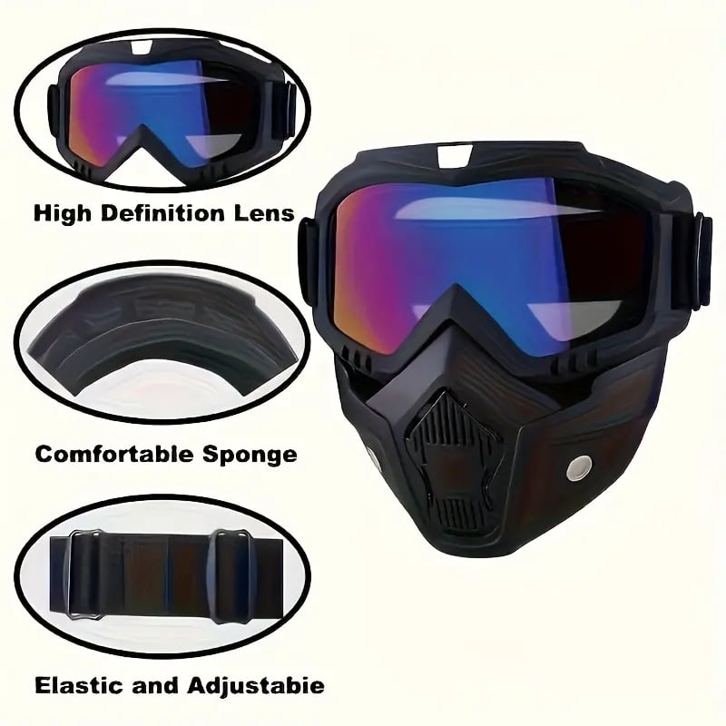 ShieldRide – Detachable Full-Face Outdoor Goggles