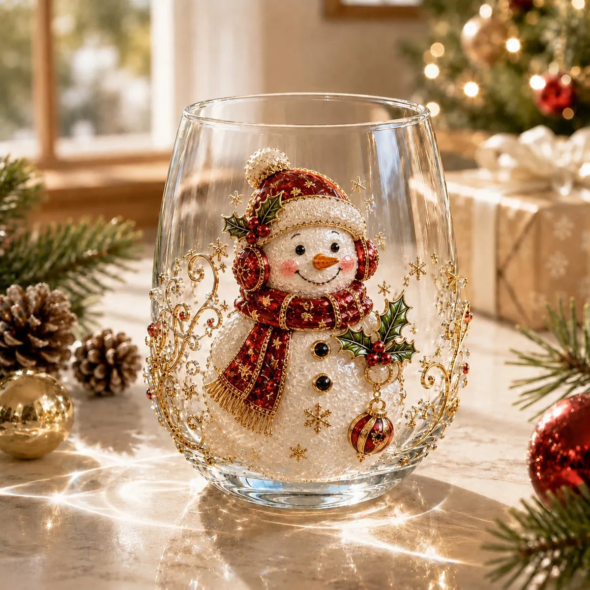 SantaSip – Festive 3D Christmas Glass