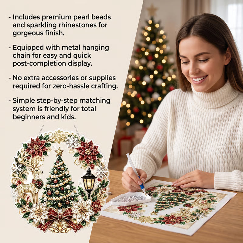 MerryLuxe – Christmas Diamond Painting Hanging Ornament
