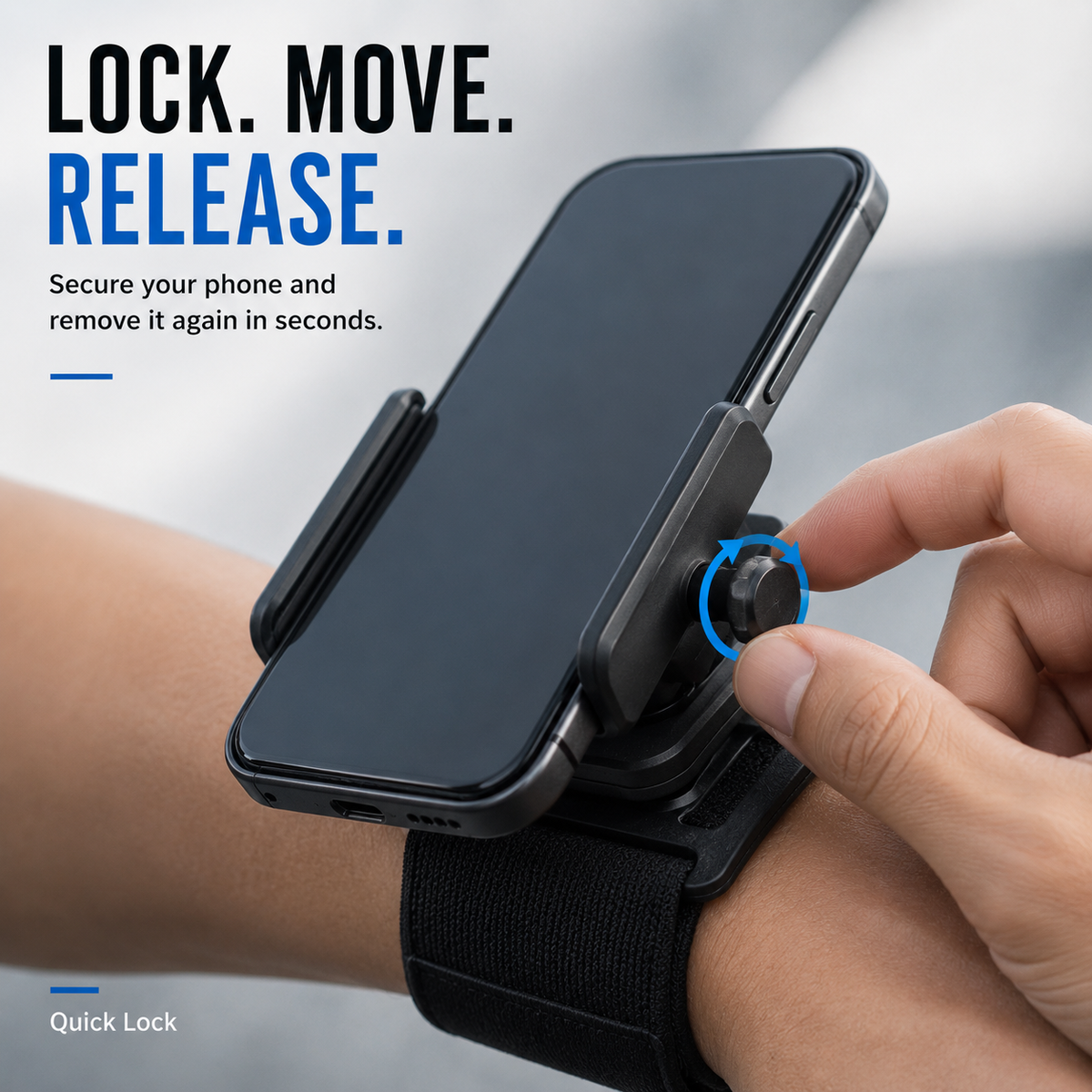 ArmLink – Hands-Free Rotating Workout Phone Holder