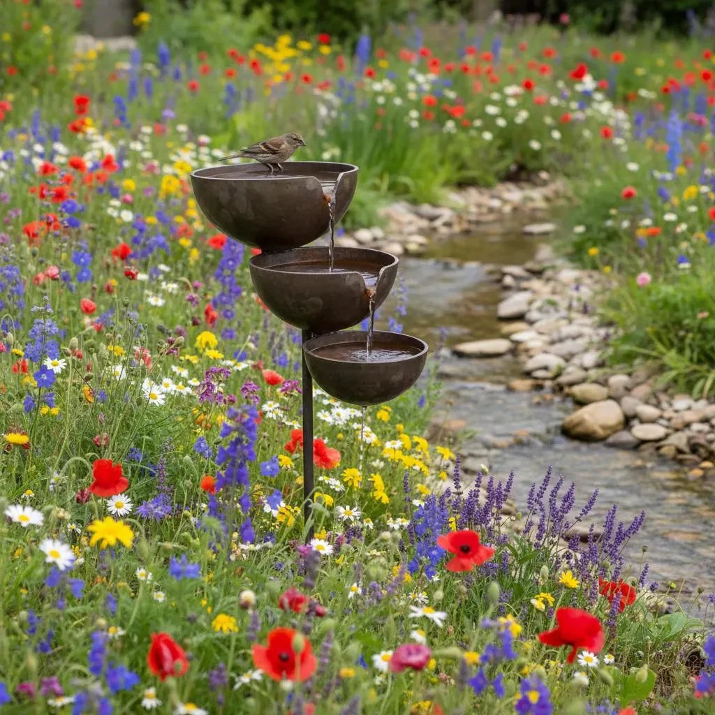 GardenRipple – Outdoor Bird Bath Stake