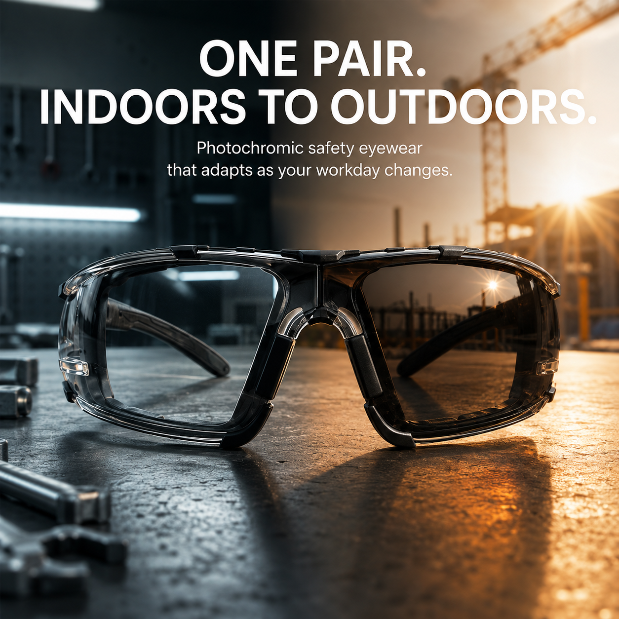 ProShade – Photochromic Wraparound Safety Glasses