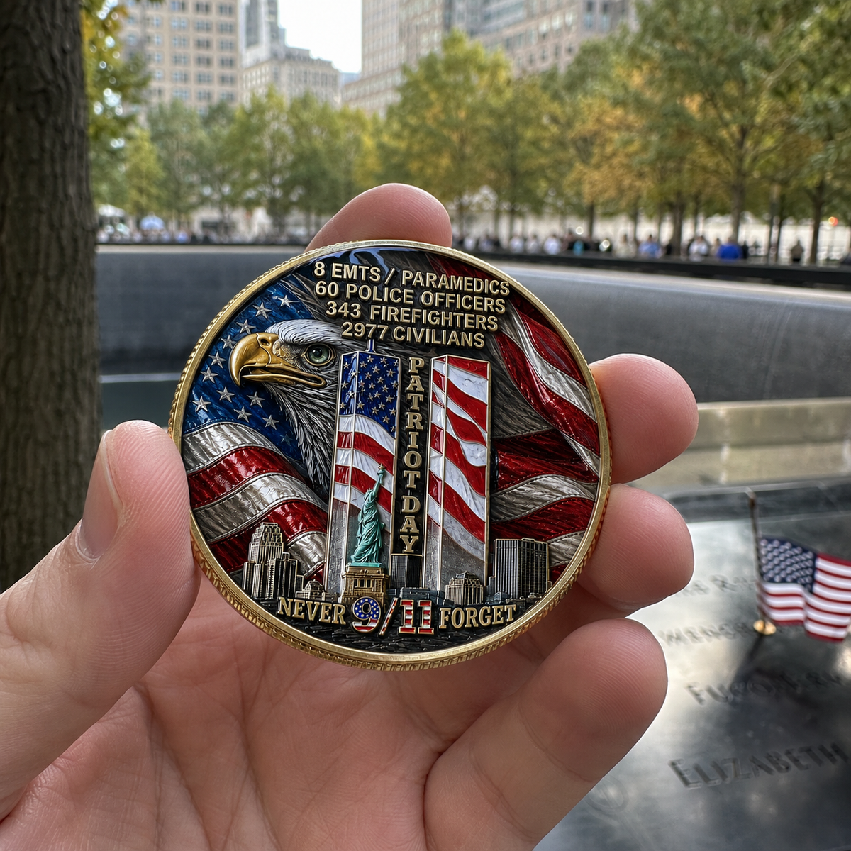 ❤️Last Day 50% OFF - 🎖️9/11 Never Forget Memorial Coin