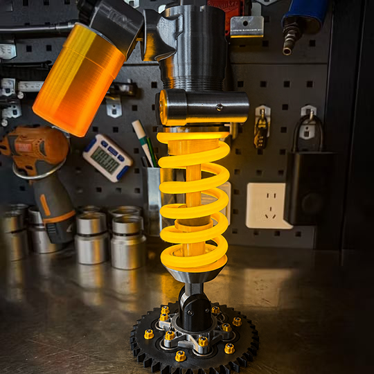 SuspensionGlow – Coil Spring LED Desk Lamp