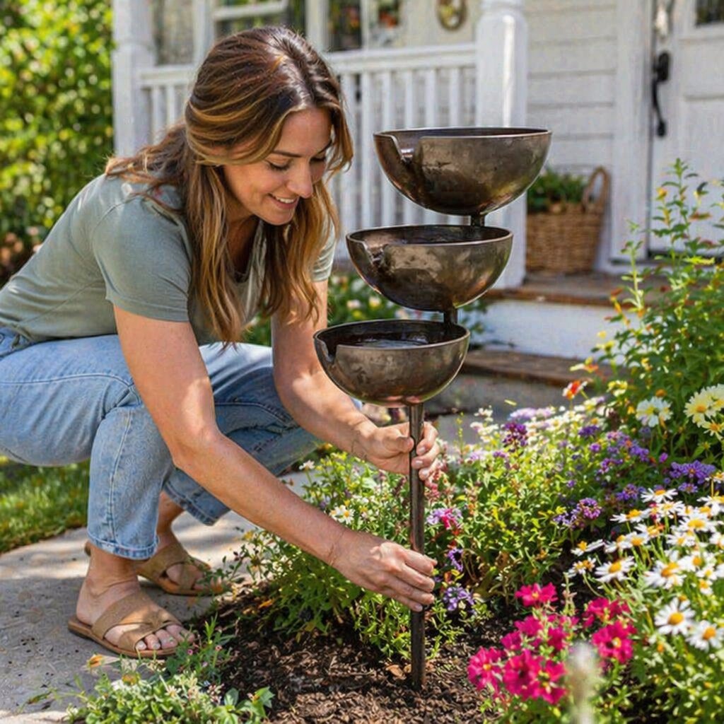 GardenRipple – Outdoor Bird Bath Stake