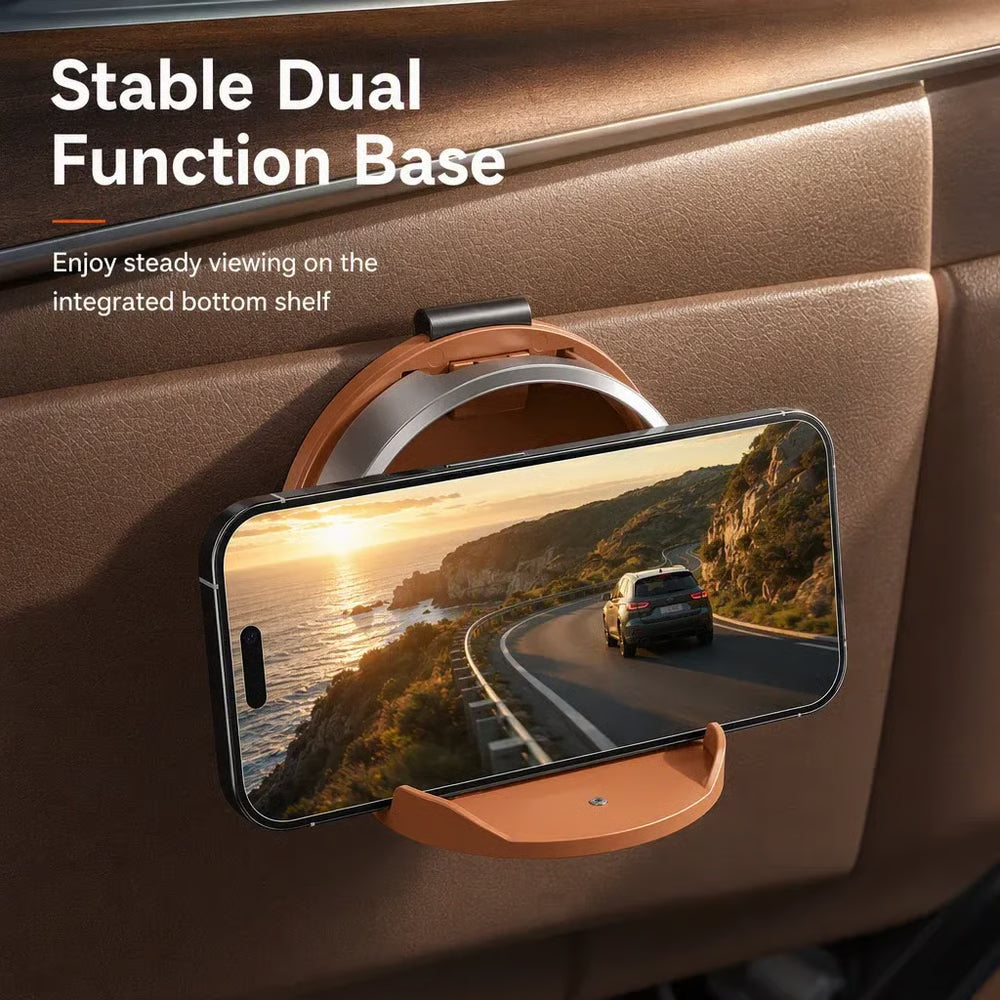 LuxeRide – Foldable Car Cup & Phone Holder