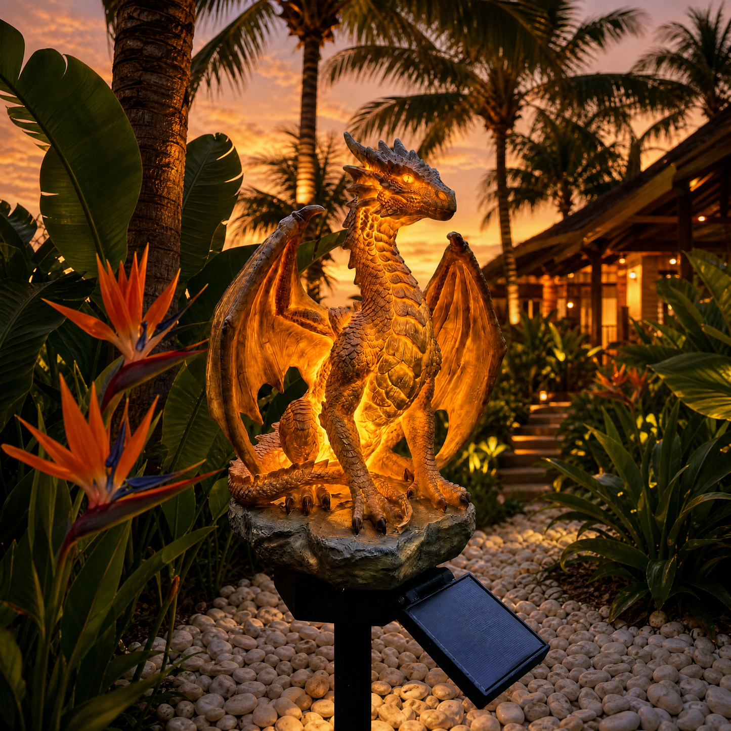 DragonFlame – Solar LED Garden Statue