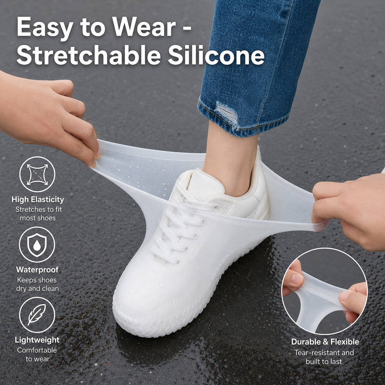 AquaStep – Non-Slip Rain Shoe Covers