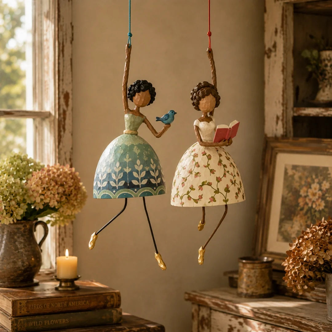 BreezyBelle – Whimsical Dancing Lady Hanging Ornament