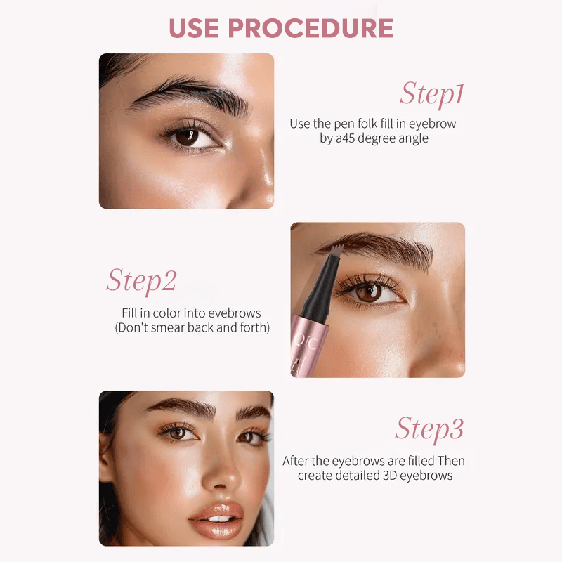 BrowVanta – 4-Prong Waterproof Micro-Fork Eyebrow Pencil