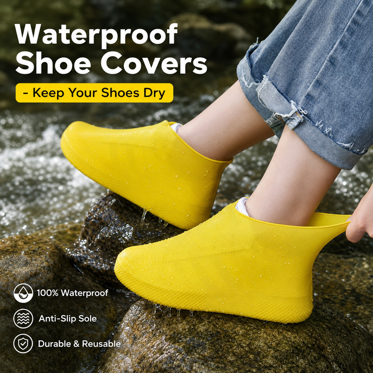 AquaStep – Non-Slip Rain Shoe Covers