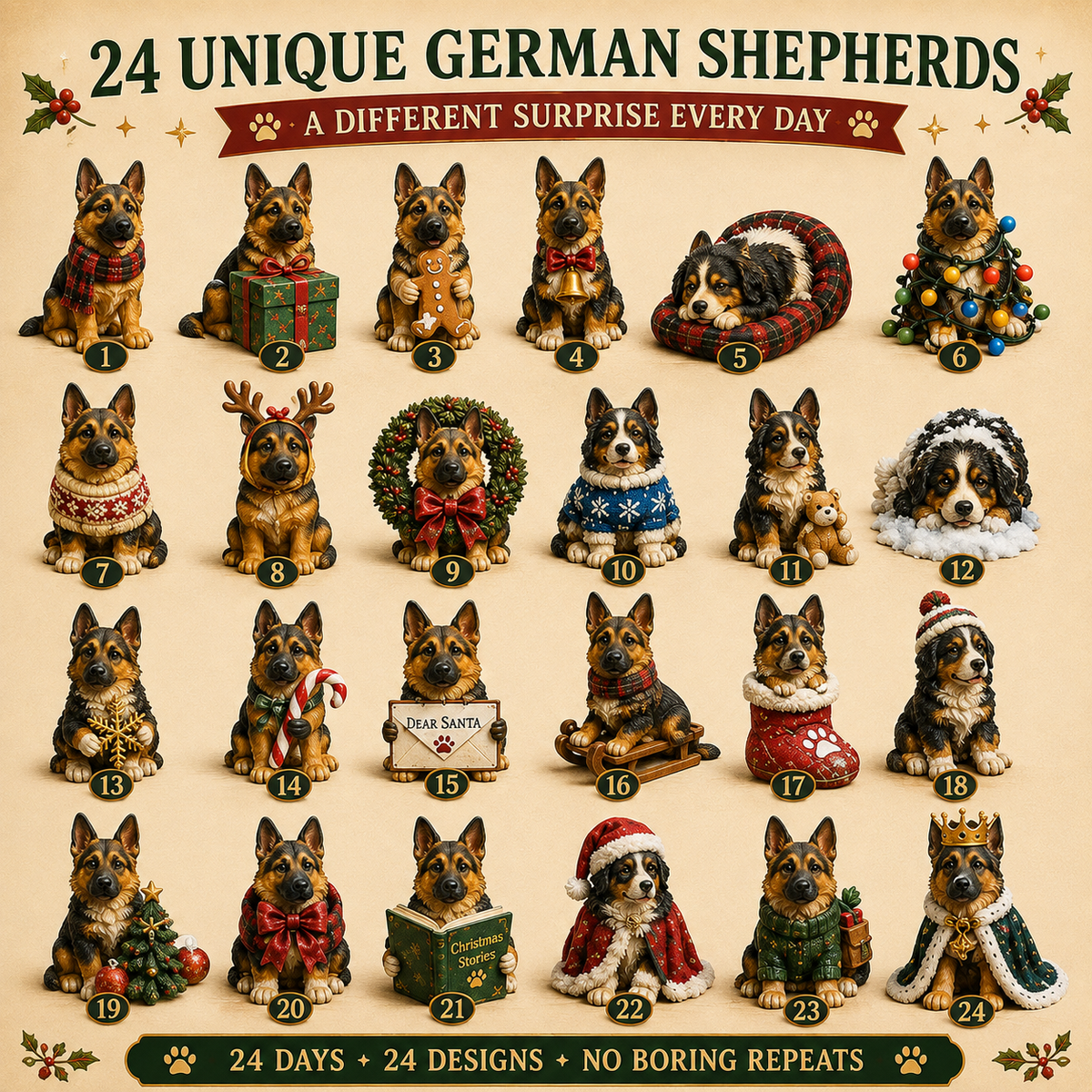 ShepherdTreasures – German Shepherd Christmas Collection