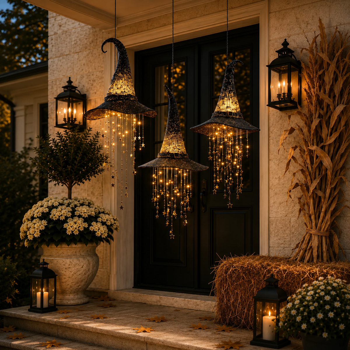 WitchGlow – Lighted Witch Hat Hanging Decor