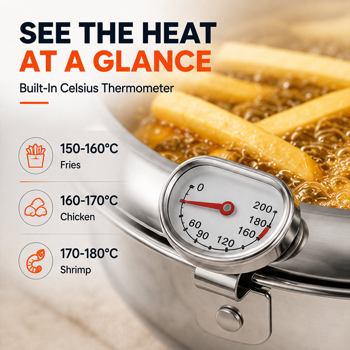 FryMaster – 304 Stainless Steel Stovetop Deep Fryer Pot